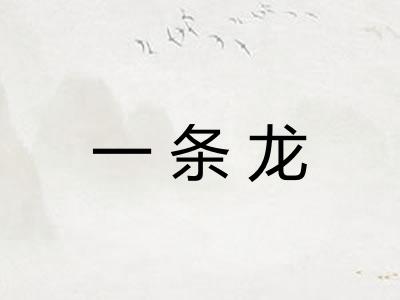 一条龙