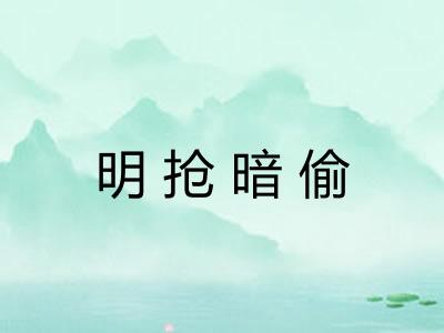 明抢暗偷