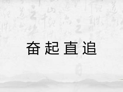 奋起直追