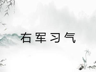 右军习气