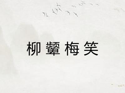 柳颦梅笑