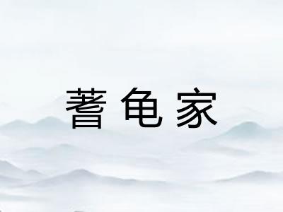 蓍龟家