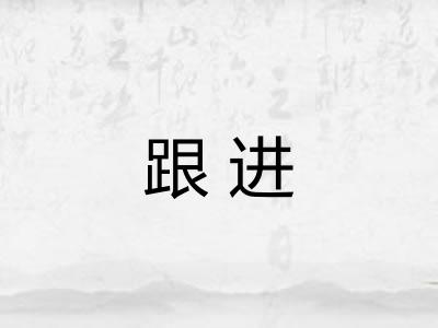 跟进