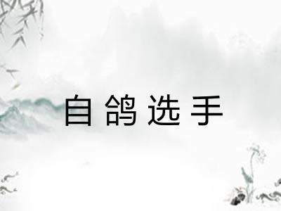 自鸽选手