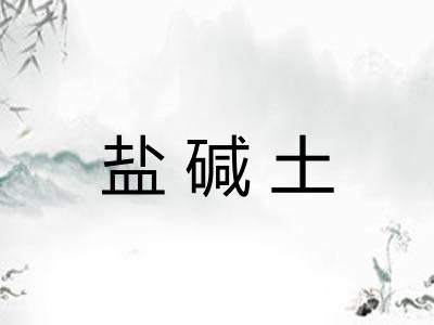 盐碱土