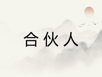 合伙人