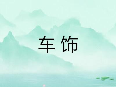 车饰