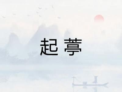 起葶