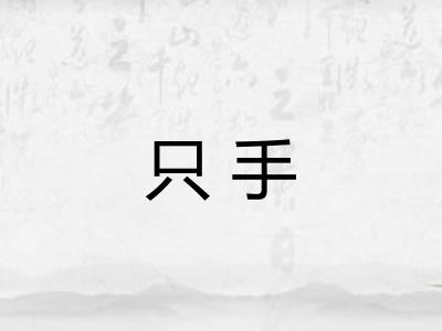 只手