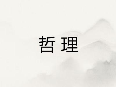 哲理