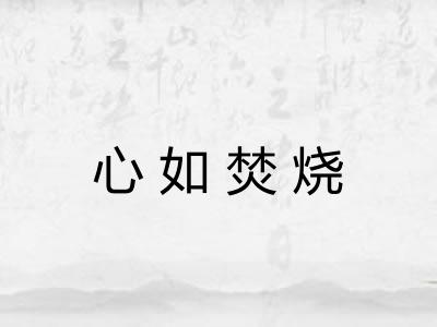 心如焚烧