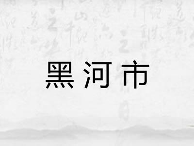 黑河市