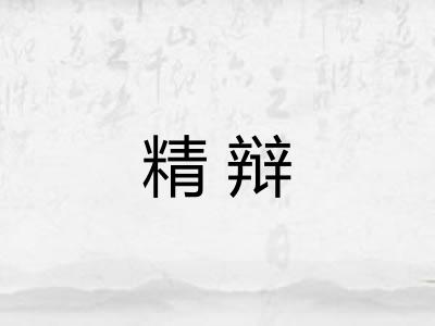 精辩