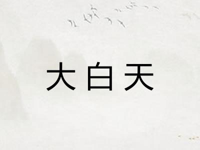 大白天