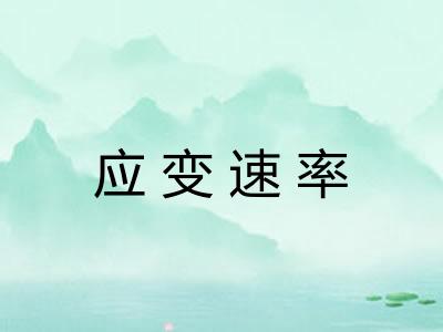 应变速率