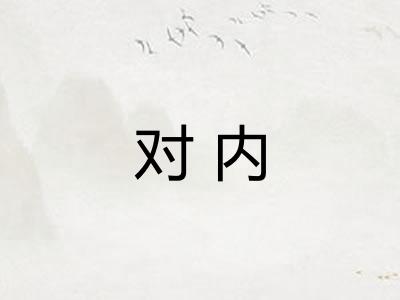 对内