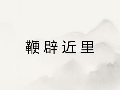 鞭辟近里