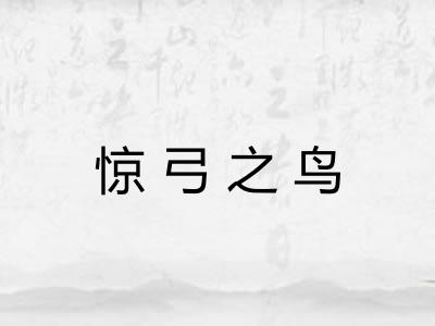 惊弓之鸟