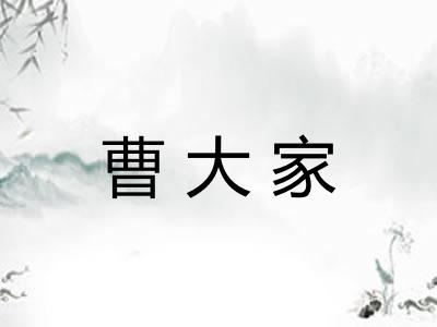 曹大家