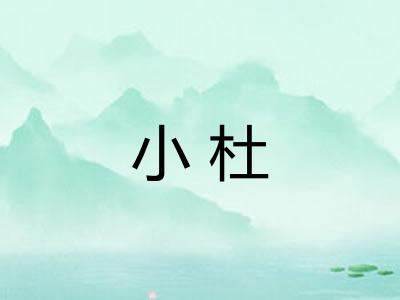 小杜