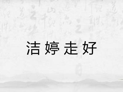 洁婷走好