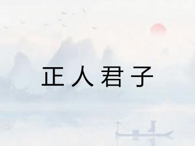 正人君子