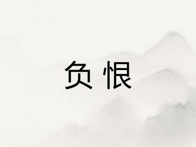 负恨