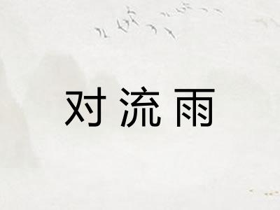 对流雨
