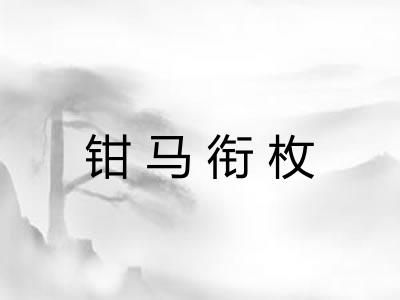 钳马衔枚