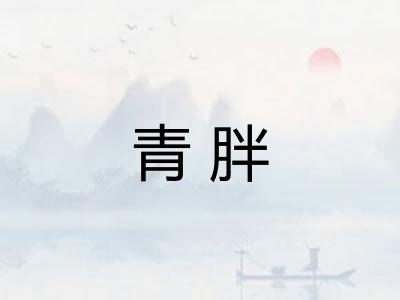 青胖