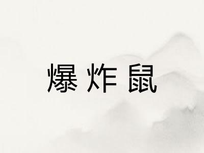 爆炸鼠