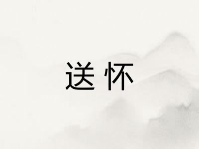 送怀