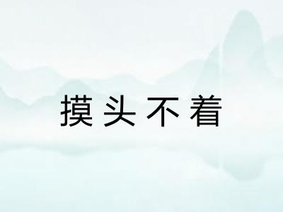 摸头不着