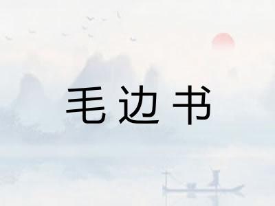 毛边书