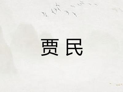 贾民