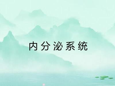 内分泌系统