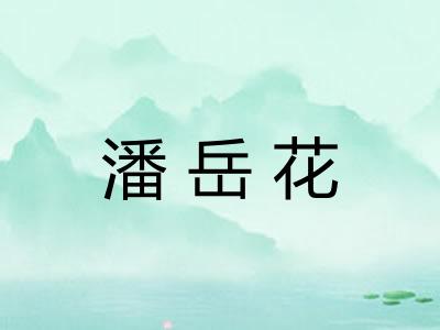 潘岳花