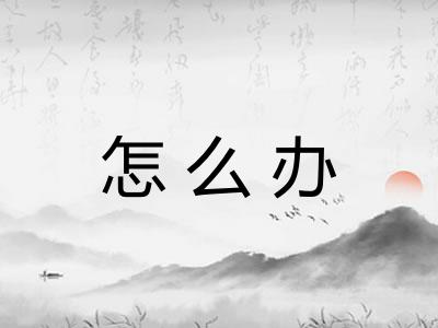 怎么办