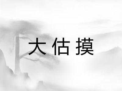 大估摸