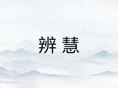 辨慧