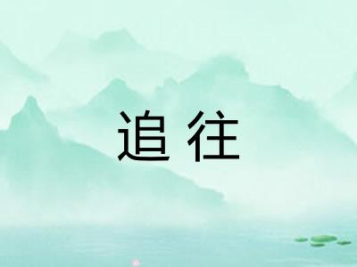 追往