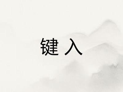 键入