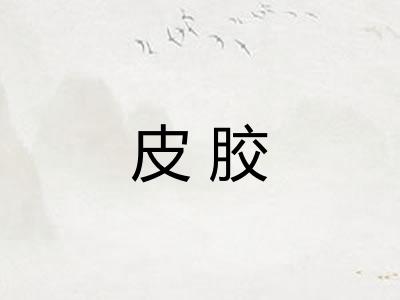 皮胶