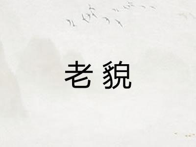 老貌