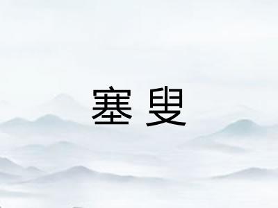 塞叟