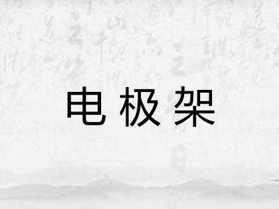 电极架