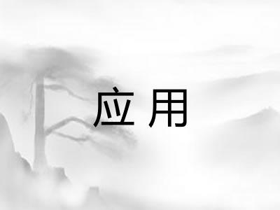应用