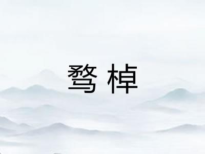 骛棹