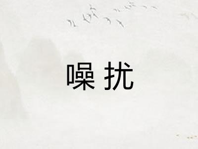 噪扰