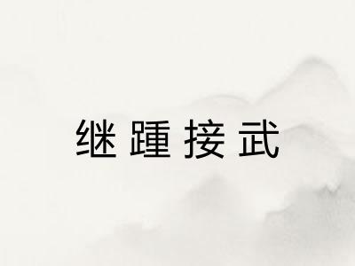 继踵接武